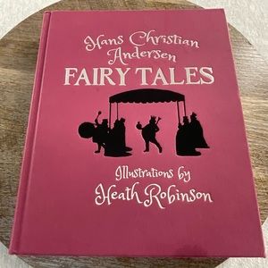 HANS CHRISTIAN ANDERSEN FAIRY TALES HARD COVER BOOK 9”L X 7.5”W  COLOR: PINK